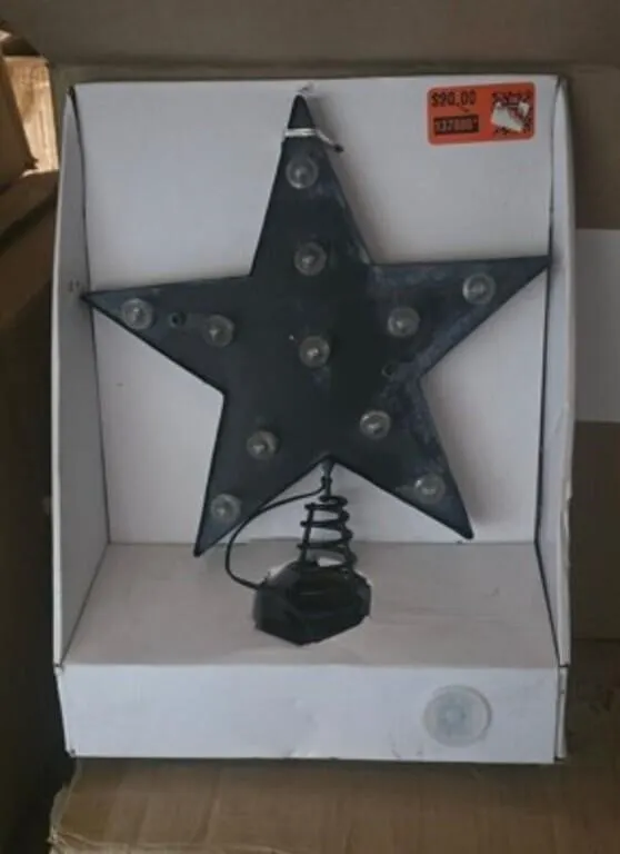 vintage-style metal marquee star