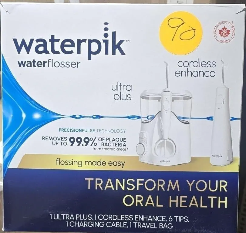 Waterpik Ultra Plus and Cordless Enhance combo