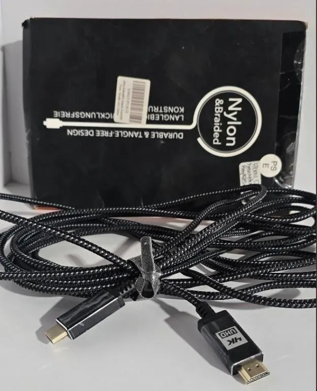 High Speed, Braided Nylon & Gold Connectors, 4K