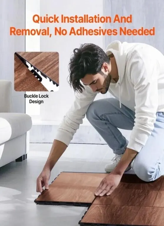 VEVOR Dance Floor Tiles 12.4 x 12.4 in (9 Pcs)