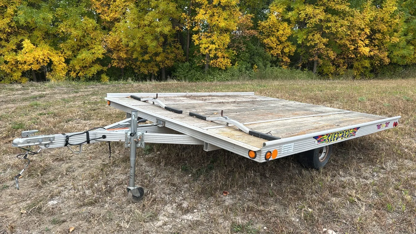 Sled Bed 10’ 2-place snowmobile trailer