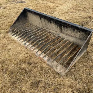 72” rock bucket w/ skid steer quick attach