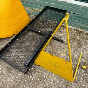 Receiver hitch basket w/ stand