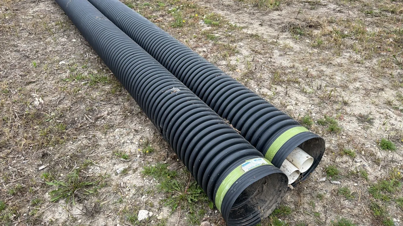 PR) 20’x14” poly culverts w/ PVC pipes