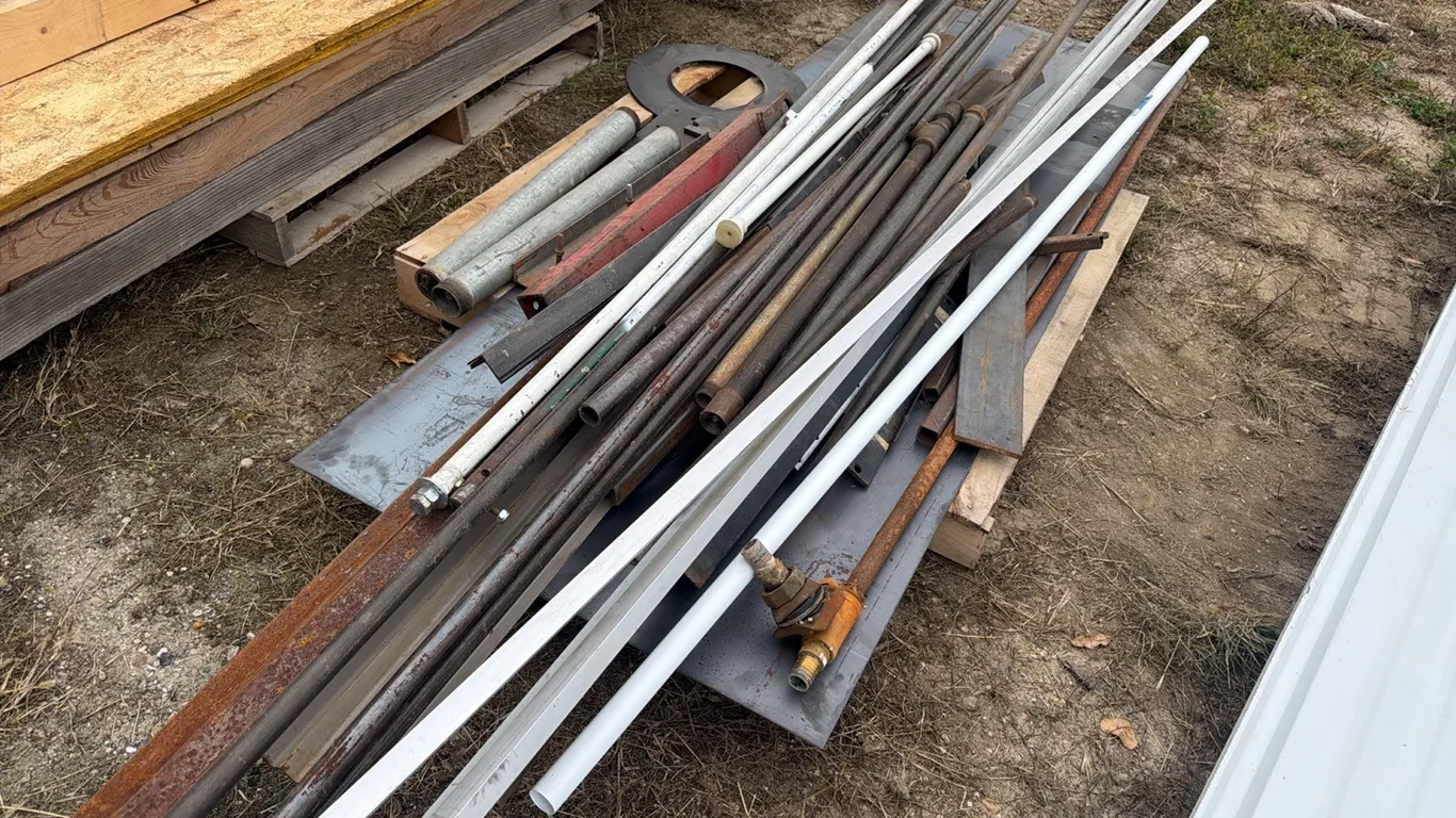 Assorted steel & pipe