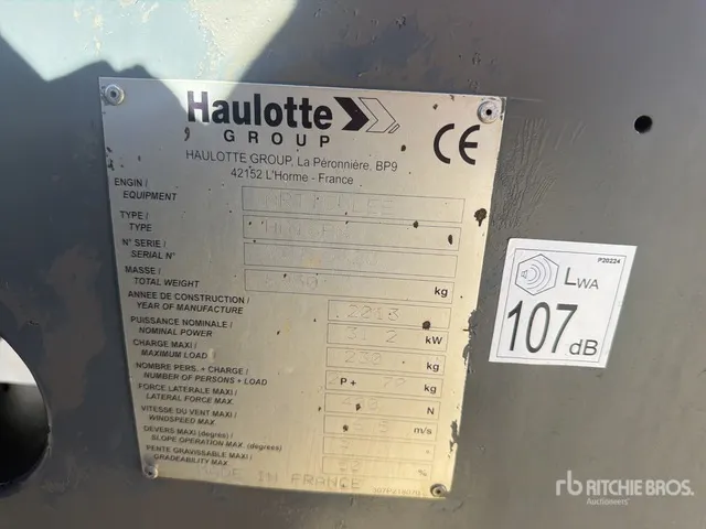 2013 Haulotte HA16PX Nacelle Articulee Articulating Boom Lift