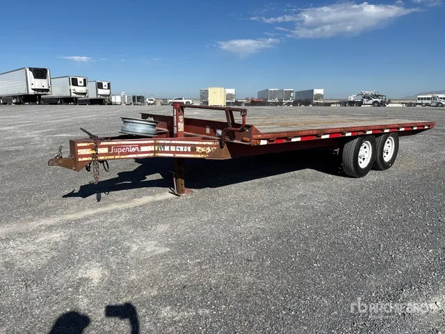 2009 Superior 2SD6M-PH 12000 lb 18 ft T/A Equipment Trailer