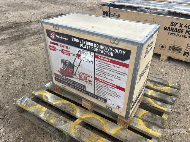 StanForge PC60 2380 lb Vibratory Plate Compactor (Unused)
