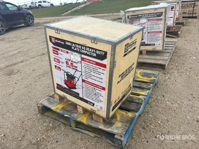 StanForge PC90 3400 lb Vibratory Plate Compactor (Unused)
