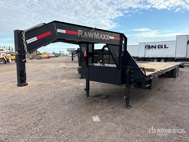 2024 RAWMAXX FDX-40-212KHYD 35 ft T/A Gooseneck Equipment Trailer