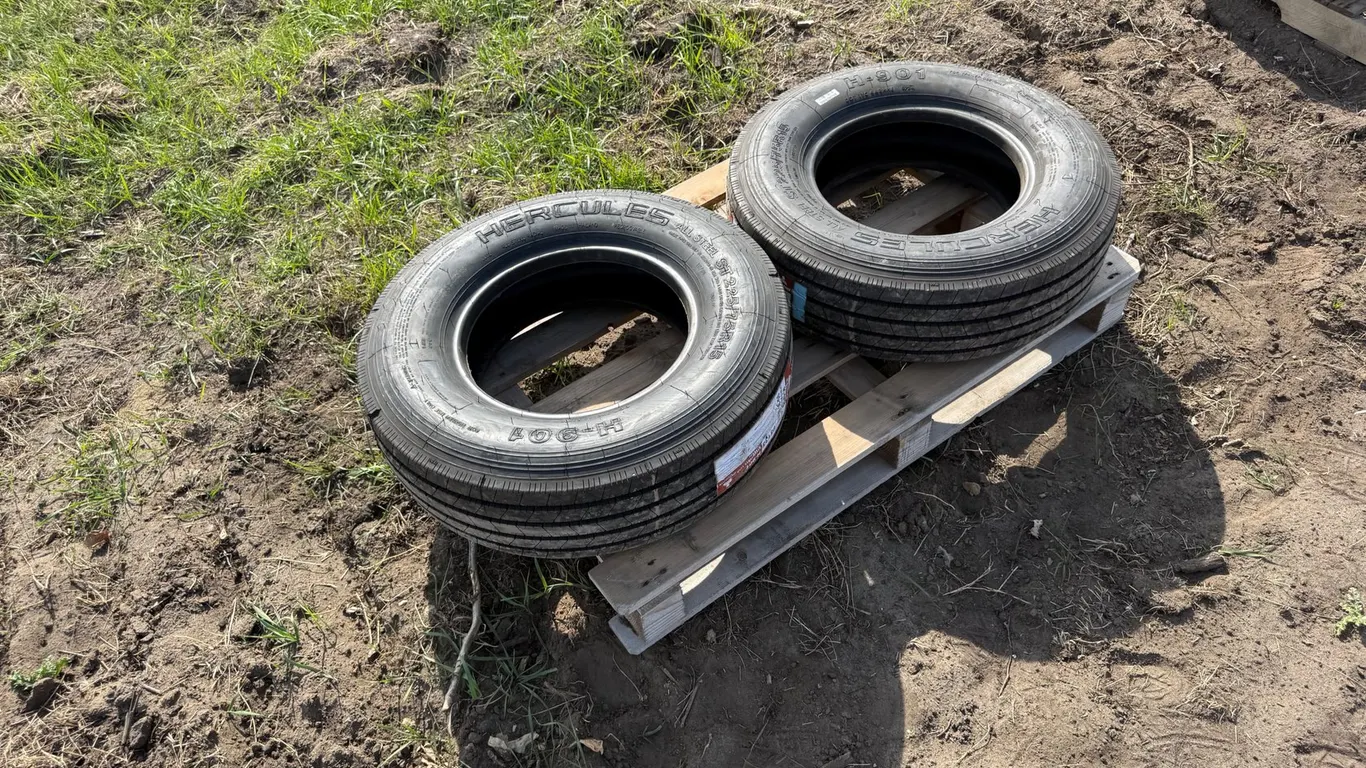 (2) Unused Hercules HD Trailer Tires