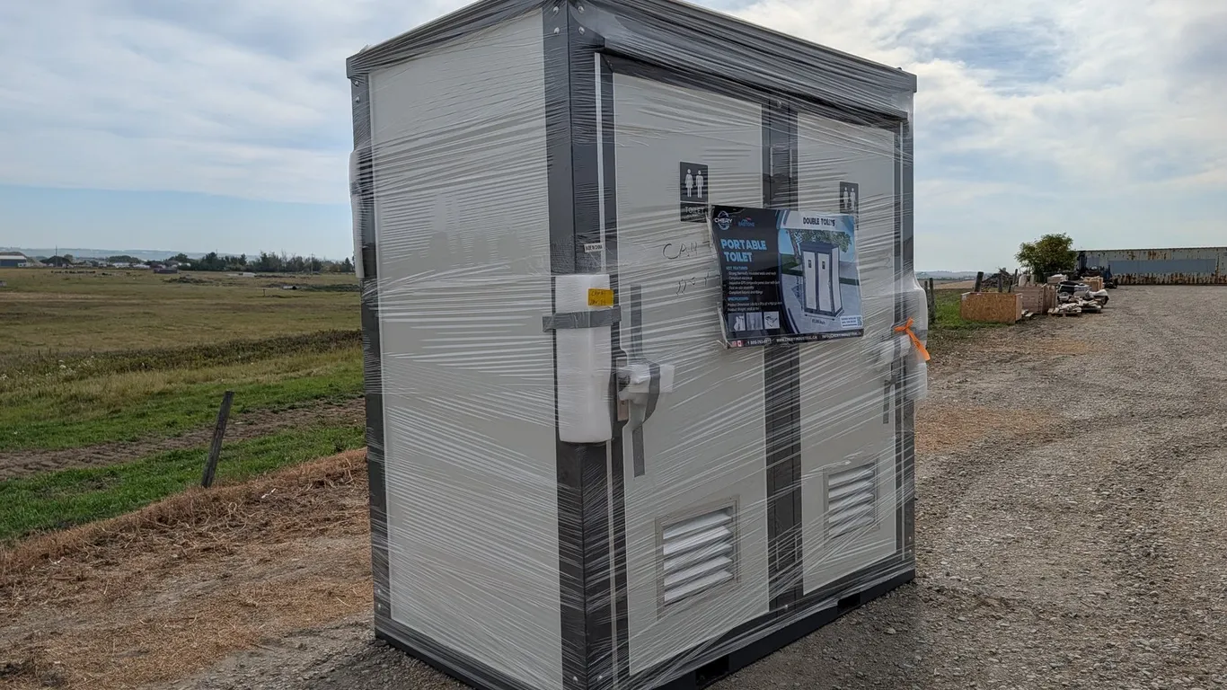 Unused Bastone 2-Stall Mobile Washroom