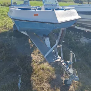 16" Fiberglass boat with trailer