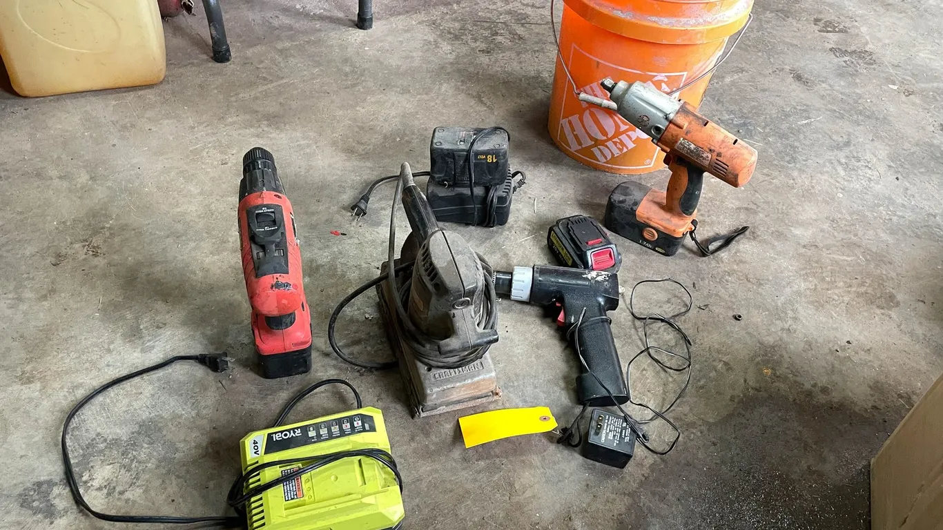 Bucket full of Power Tools