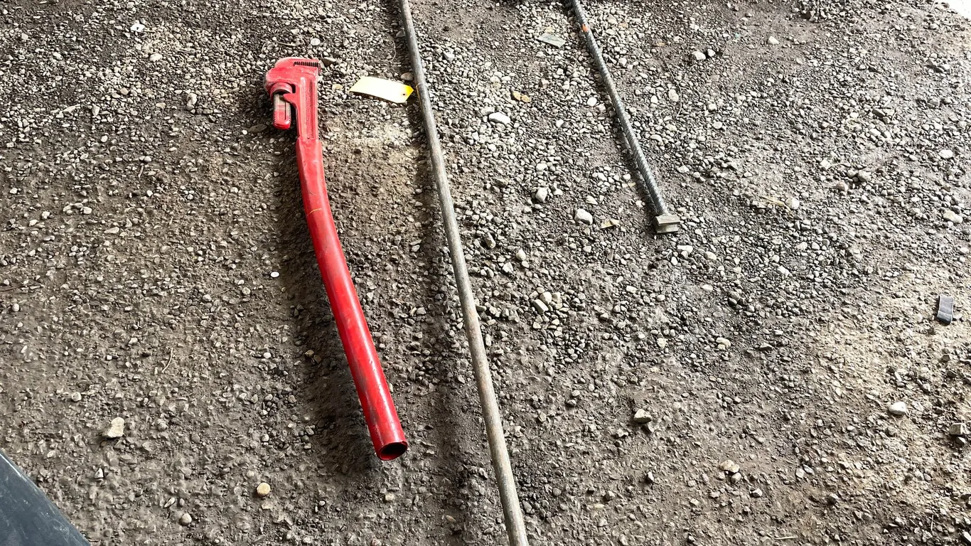 2 Water Keys and Pipe Wrench
