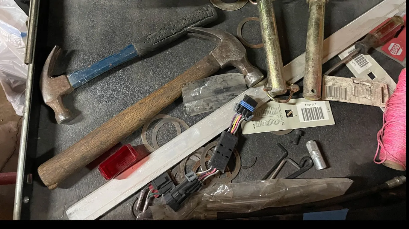 Contents of Drawer in Rolling Black Tool Box