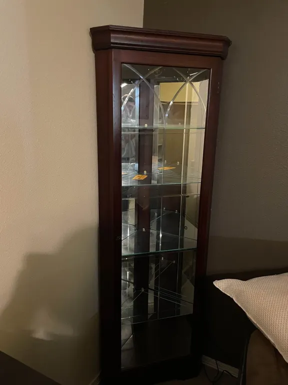 Corner Glass Showcase Cabinet