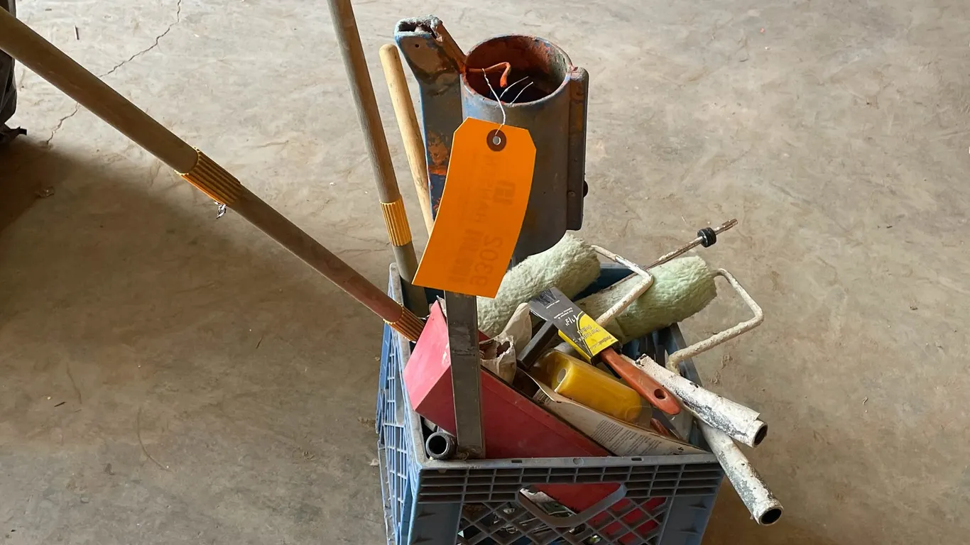 Crate of Painting Items