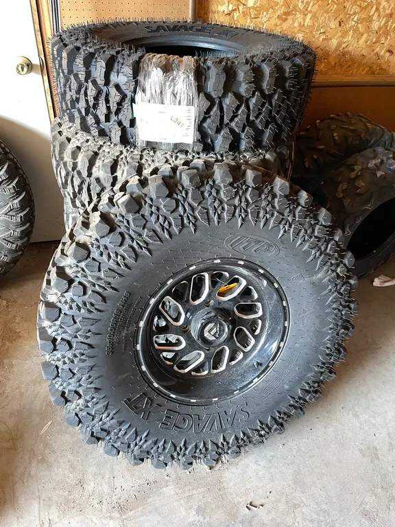 (5) Savage XT Tires for a Can-Am Maverick