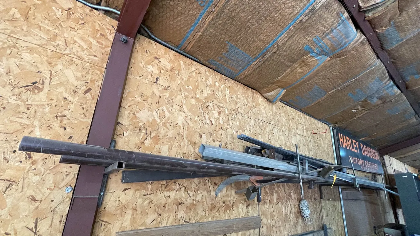 Floating Rack of Metal Tubing