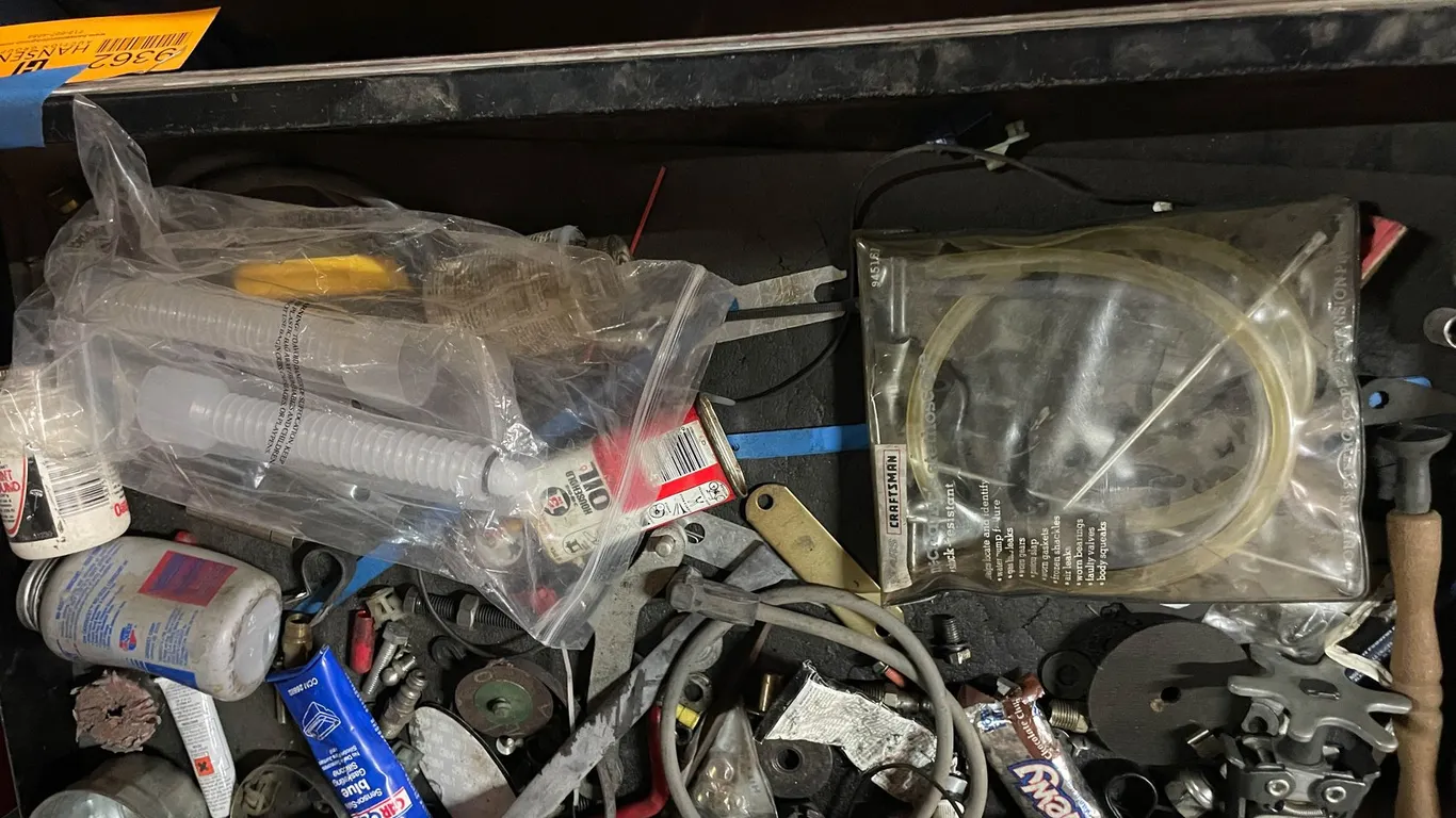 Contents of Drawer in Rolling Black Tool Box