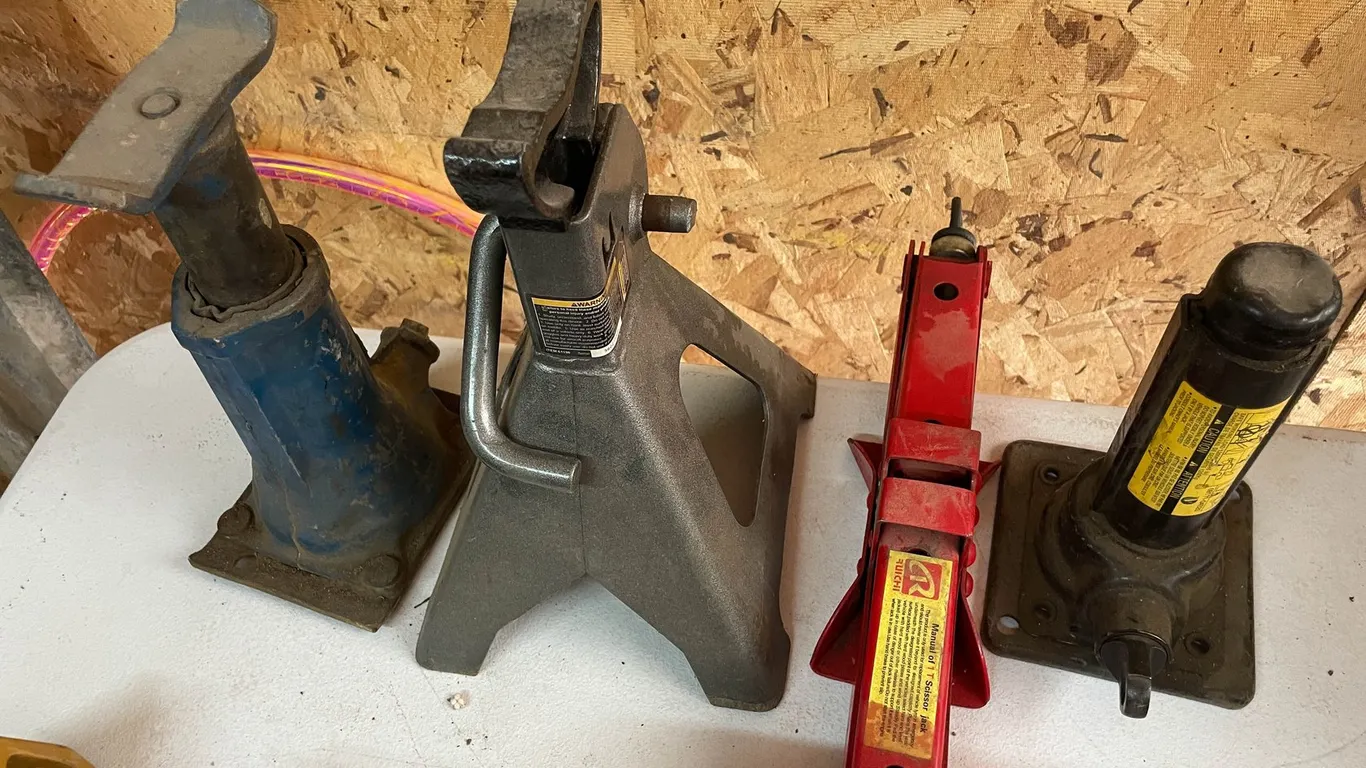 Assorted Jacks and Jack Stand