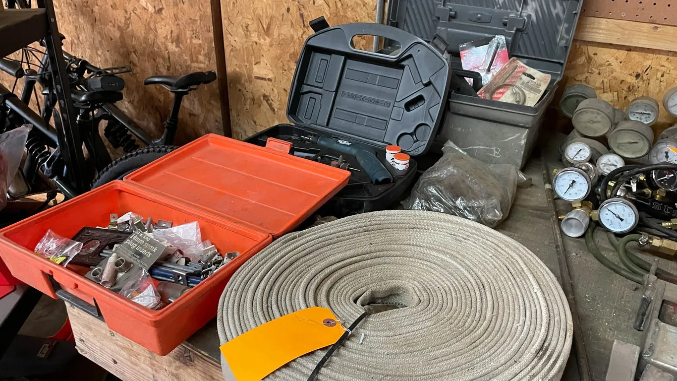 Lot of Shop Items on Table