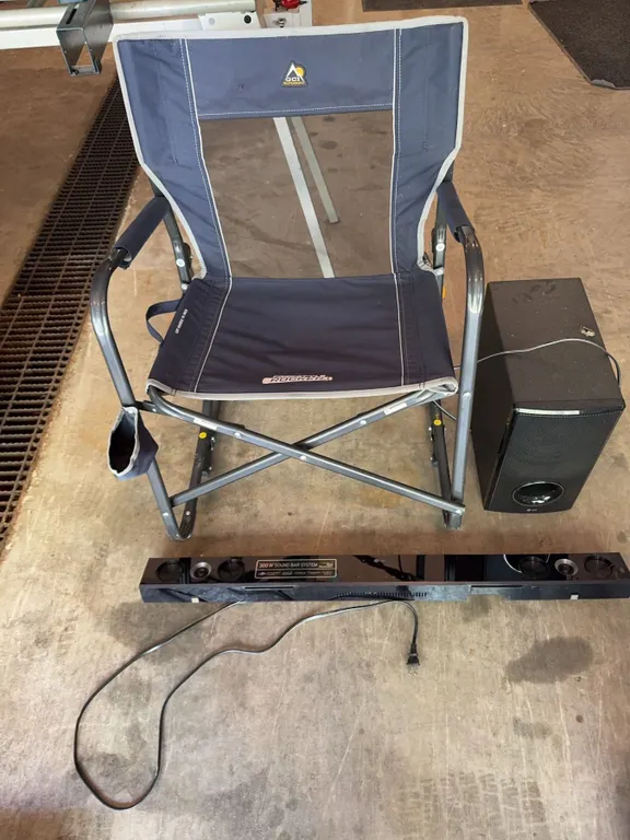 GCI Outdoor Freestyle Rocker Chair with LG Speaker and 300W Sound Bar