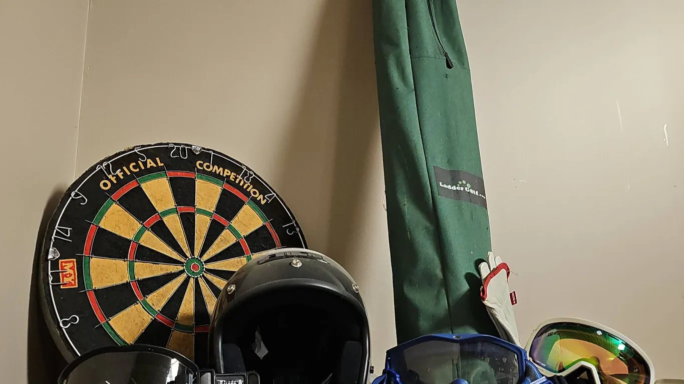Dartboard, Ladder Golf Case, Motorcycle Helmet, and More!