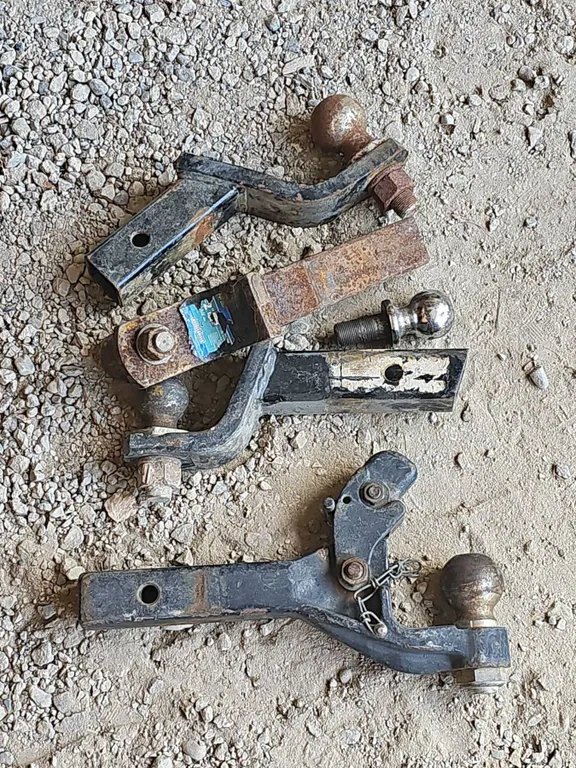 Steel Trailer Hitch Ball Mounts and Balls, Various Sizes and Styles