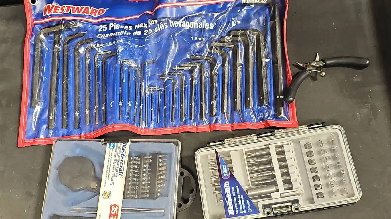 Westward 25-Piece Hex Key Set and Mastercraft 35-Piece Precision Driver Kit