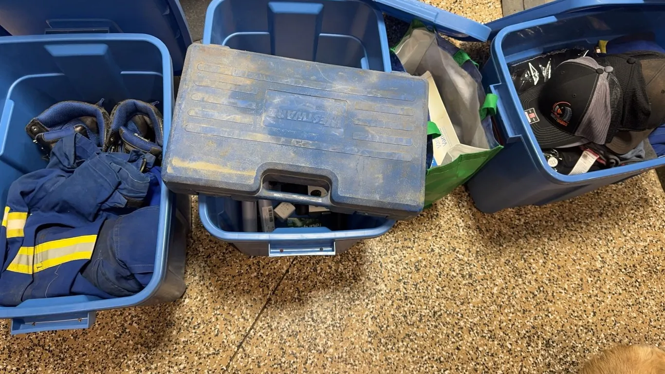 Work Gear Lot With Kodiac Boots, Arctic Wear, Westward Tool Set, Caps & Coveralls