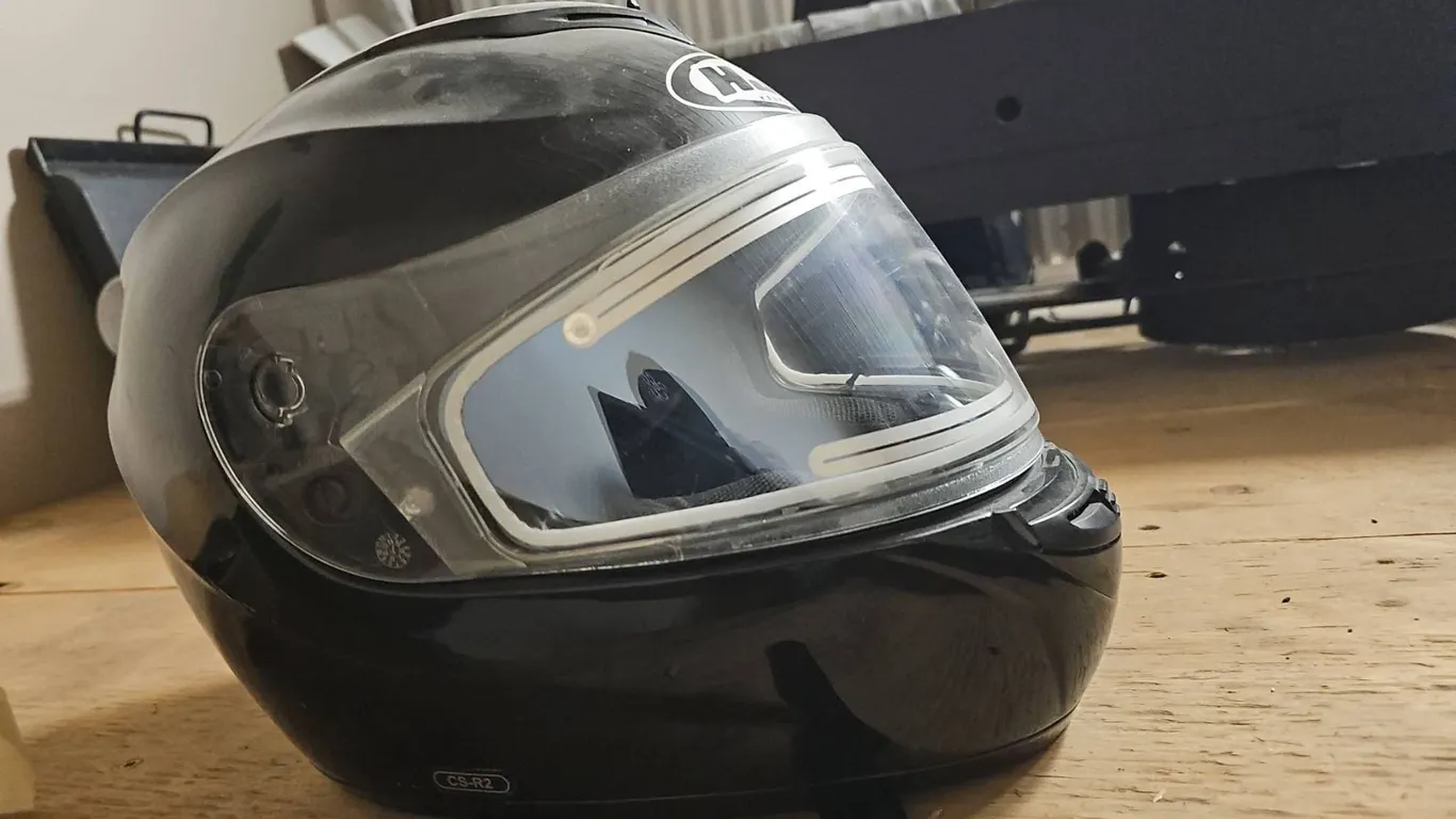 HJC CL-16 Full Face Motorcycle Helmet Black with Clear Visor DOT Certified