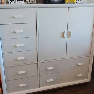 Modern White Wooden Storage Cabinet