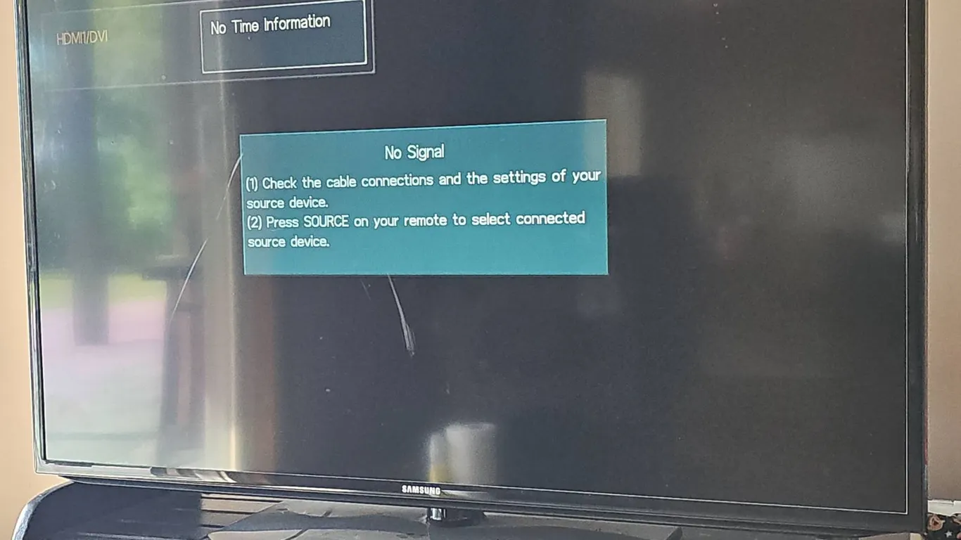 Samsung Flat Screen TV with HDMI, AV, and Component Inputs