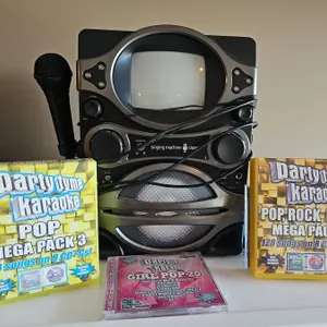Classic Karaoke System with Microphone and discs