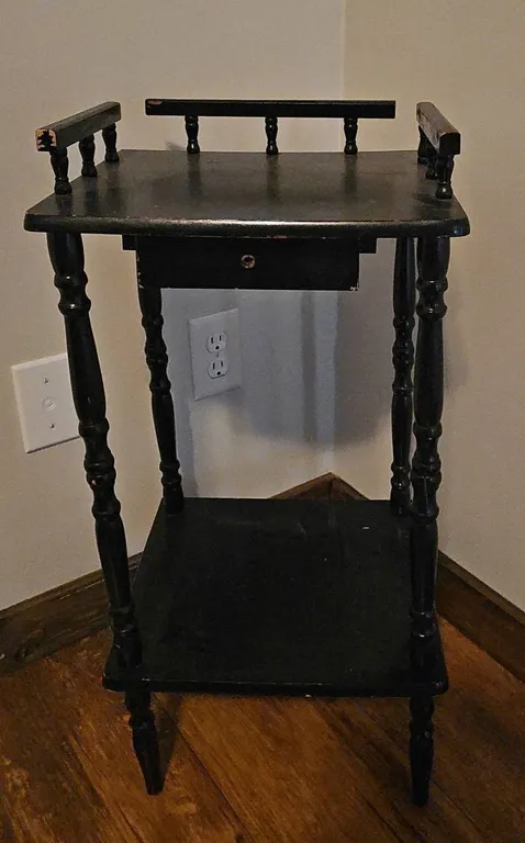 Black Painted Decor Shelf