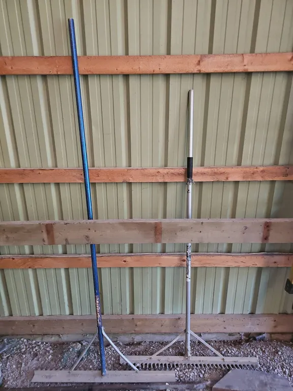 GAM Grizzly Aluminium Rake with Blue Handle and Additional Rake Tool