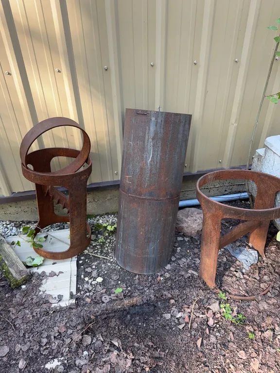3 Metal Industrial Cylinder Wood Chopper