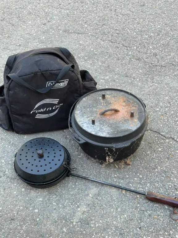Camping Lot, Dutch Oven, Popcorn Maker