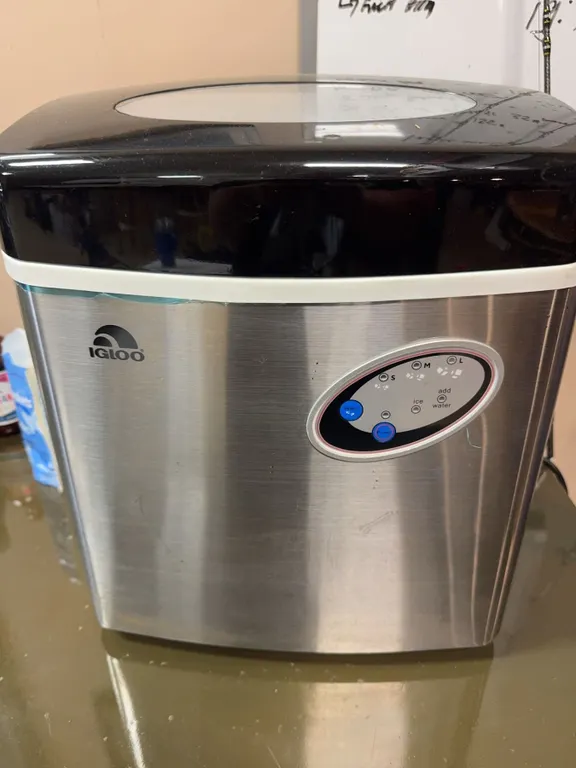 Igloo Countertop Ice Maker Stainless Steel with Digital Control Panel