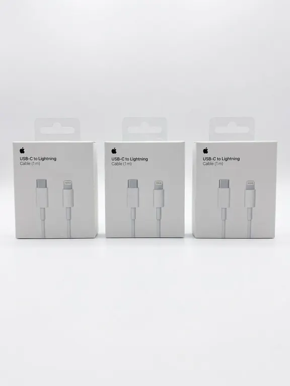 3 Apple USB-C to Lightning Cables, 1 Metre Length, New in Box
