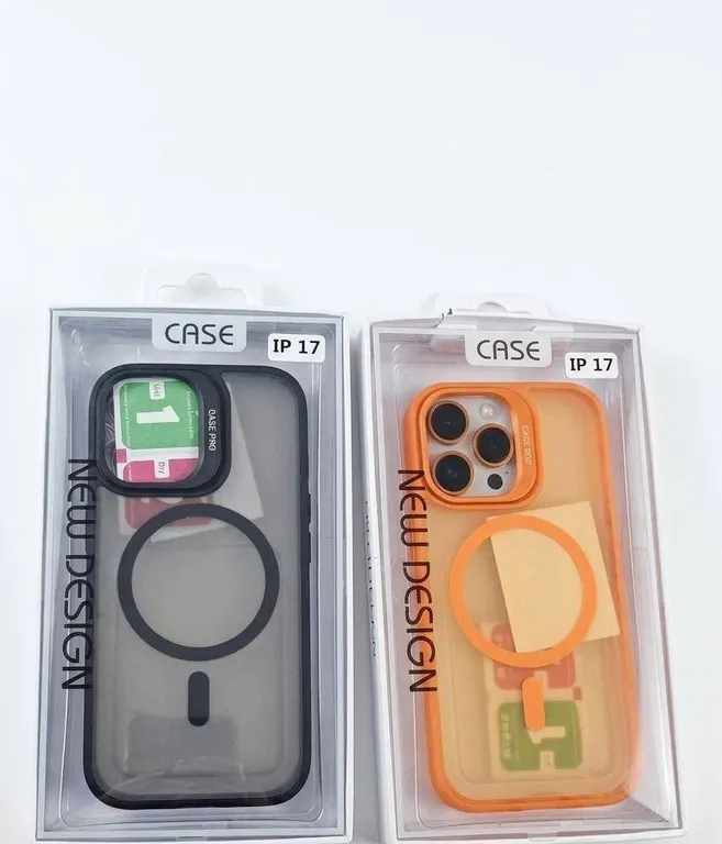 2 New Design IP17 Phone Cases with Card Holder and Ring Stand