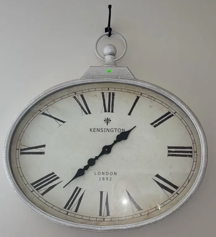 Kensington London 1892 Wall Clock with Roman Numerals