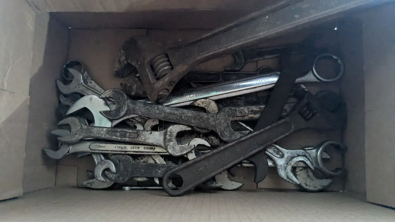Box of Assorted Wrenches