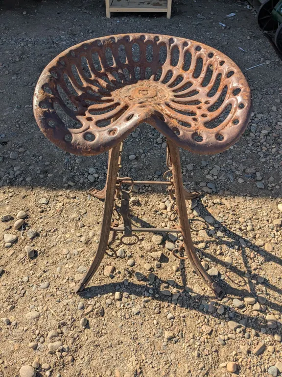 Massey Toronto Tractor Seat, Legs made of Horse Hames