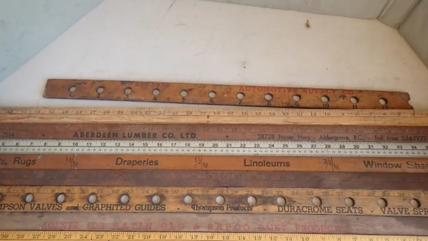 Vintage Advertising Yardsticks