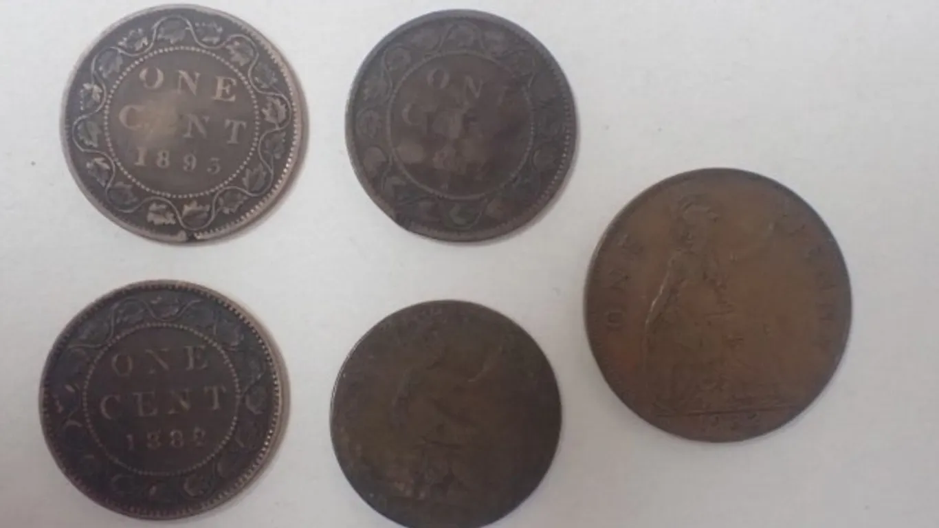 Canadian One Cent Coins