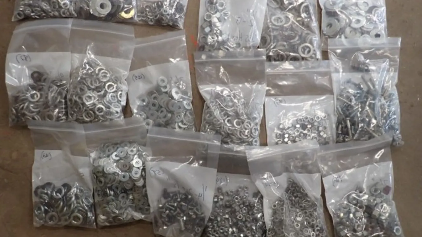 Job Lot Of Washers, Bolts & More