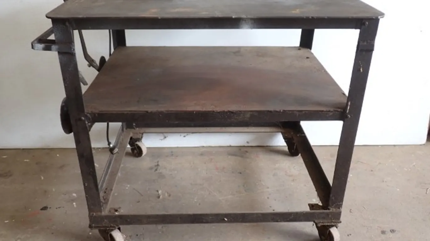 Heavy-Duty Steel Workbench
